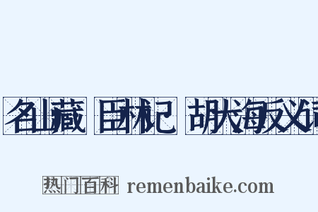 名山藏·臣林记·胡大海反义词是什么意思的图片